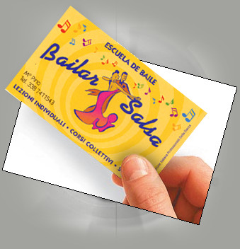 biglietto da visita Bailar Salsa